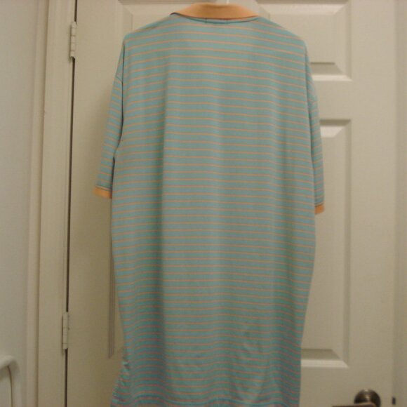 Peter Millar Golf Shirt Men’s XLarge Summer Comfort Blue Orange Striped GUC - Picture 2 of 10